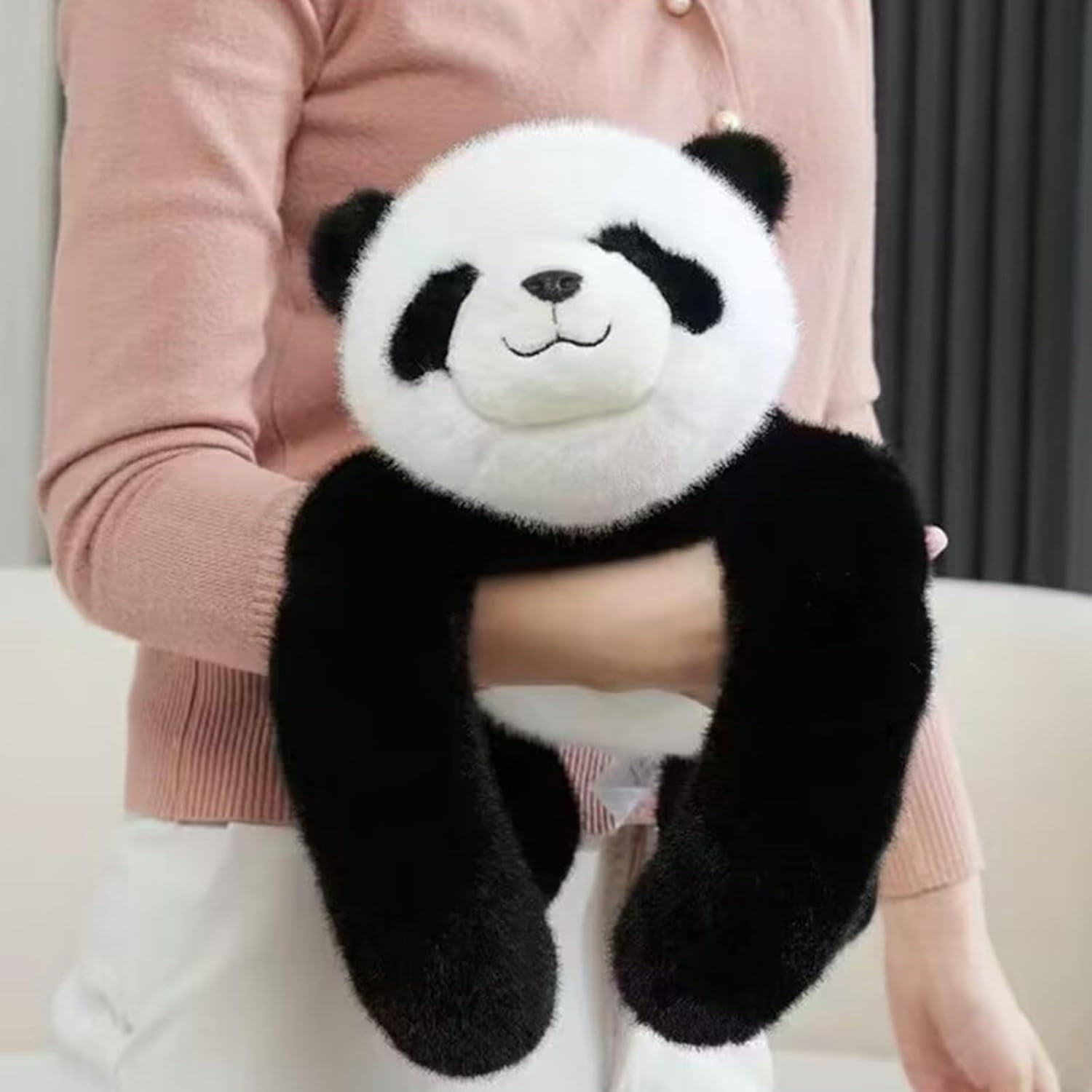Panda Weighted Stuffed Animals, Weighted Plush Animal, Cute Soft Plush Toy Pillow Hugging Plushie Birthday Gifts for Adults (Panda-17.7'')