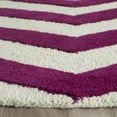 thumbnail image 3 of SAFAVIEH Cambridge Leon Geometric Wool Area Rug, Ivory/Fuchsia, 6' x 6' Round, 3 of 7