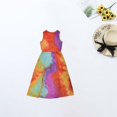 thumbnail image 4 of BOOMILK Mother Daughter Matching Dresses Mommy And Me Tie Dye Sleeveless Tank Maxi Summer Dresses for Girls, Mothers Day Gifts, 4 of 4