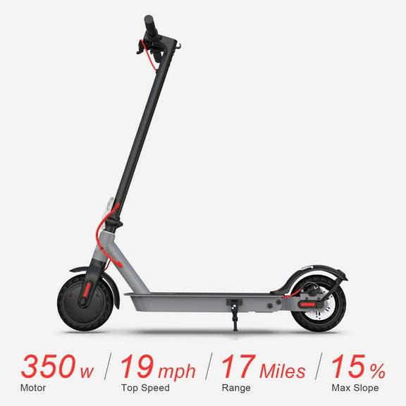 Restored Hiboy S2 Electric Scooter - 8.5 inch Solid Tires, 350W Motor, 17 Miles Long-Range & 19MPH Max Speed, Folding Commuting Scooter with APP