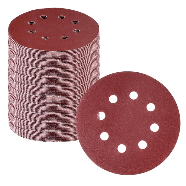 Juego de discos de lijado WORKPRO, 170 piezas, 5 pulgadas, 8 orificios, 11 grados