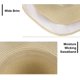 thumbnail image 4 of Sombrero de paja para mujer UV UPF50 Sombreros de playa de verano plegables de ala ancha para viajes Ormromra WMZL-1660-1, 4 of 7