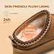 thumbnail image 4 of Pantuflas DREAM PAIRS de gamuza castaña con plataforma y forro cálido talla 12, 4 of 8