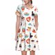 thumbnail image 1 of Balery funny cats celebrating Valentine's Day Vestidos sueltos de manga corta para mujer, vestidos de verano 2025, vestidos casuales de corte A con vuelo., 1 of 6