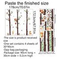 thumbnail image 2 of Pegatinas decorativas para ventana con animales del bosque, vinilo ecológico despegable y adherible para la decoración de habitaciones de niños, calcomanías de arte de pared con árboles grandes y, 2 of 6