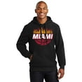 thumbnail image 4 of Game Garment Basketball Team Sports Fan Mens Hoodies Hooded Sweatshirt - Miami Skyline Hoodie Black XS-3XL, 4 of 6