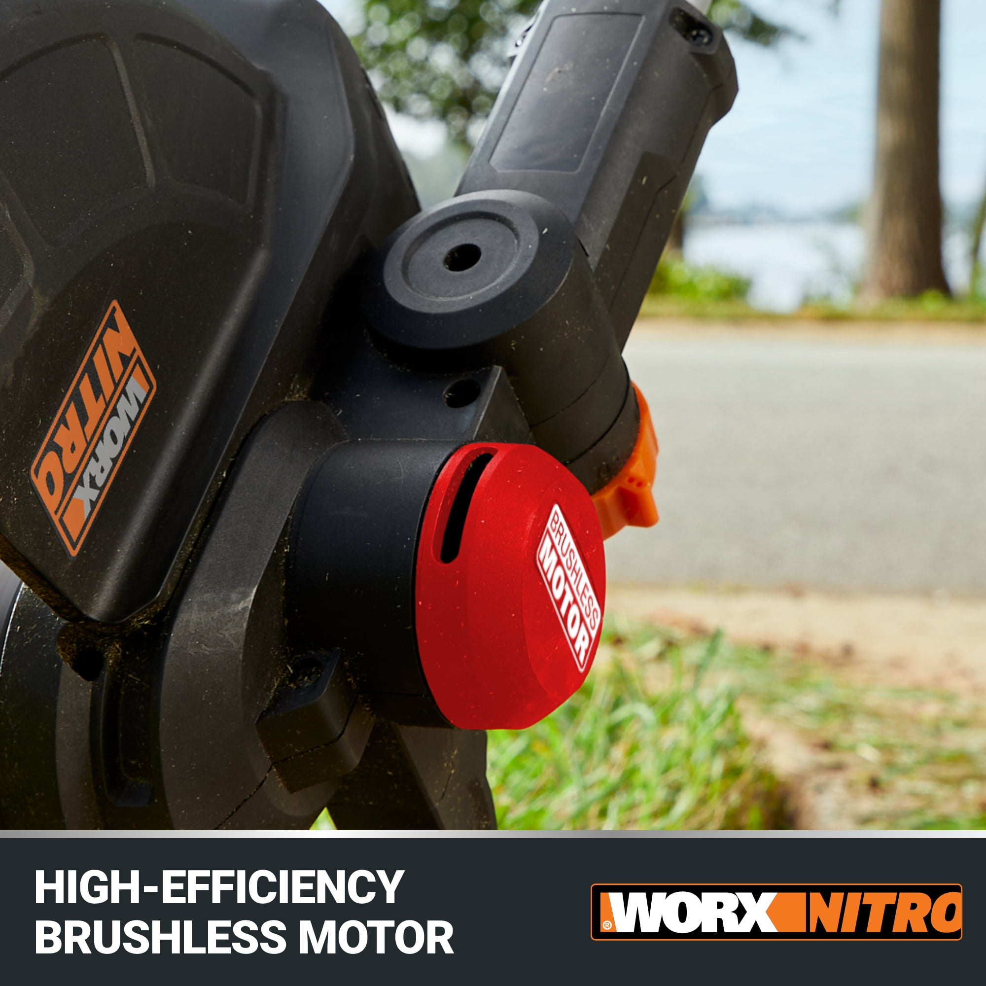 Worx WG173.9 20V Nitro Brushless Cordless 13" Grass and Weed String Trimmer and Edger (Tool Only)
