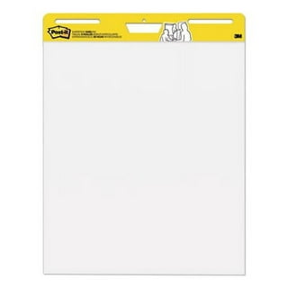 Post-it Super Sticky Wall Easel Pad, 20 x 23 Inches, 20 Sheets/Pad, 1 Pad (566ss), Portable White Premium Self Stick Flip Chart Paper, Rolls for