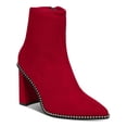 thumbnail image 1 of Bar III Womens Laynee Faux Suede Pointed Toe Booties, 1 of 3