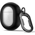 thumbnail image 1 of wonima44 Magnetic Bumper Cases for Google Pixel Buds Pro 2 (2024) and Pixel Buds Pro (2022) Case Cover, Rugged Shockproof Protective Covers with Carabiner & Cleaning Kit & Removal Tool, Black, 1 of 1