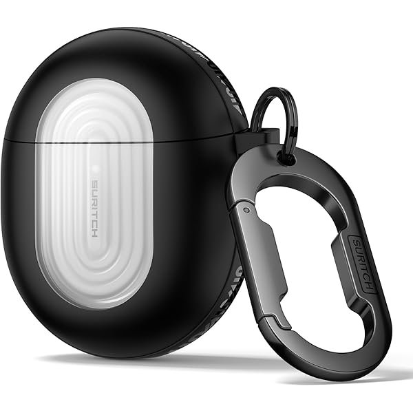 wonima44 Magnetic Bumper Cases for Google Pixel Buds Pro 2 (2024) and Pixel Buds Pro (2022) Case Cover, Rugged Shockproof Protective Covers with Carabiner & Cleaning Kit & Removal Tool, Black
