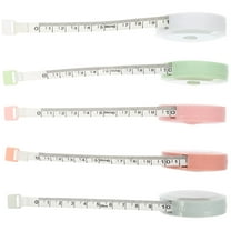 LABSERRON 5Pcs Retractable Tape Measure for Sewing and DIY Projects Green