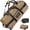 Tan, variant on ZJQYDS 45/80/100L Carry-On Rolling Duffel Bag with Wheels, Medium Durable Travel Duffle w/Toiletry Bag, Packable, Foldable with Shoulder Straps- Use as Luggage or Backpack, Men/Women (Black)
