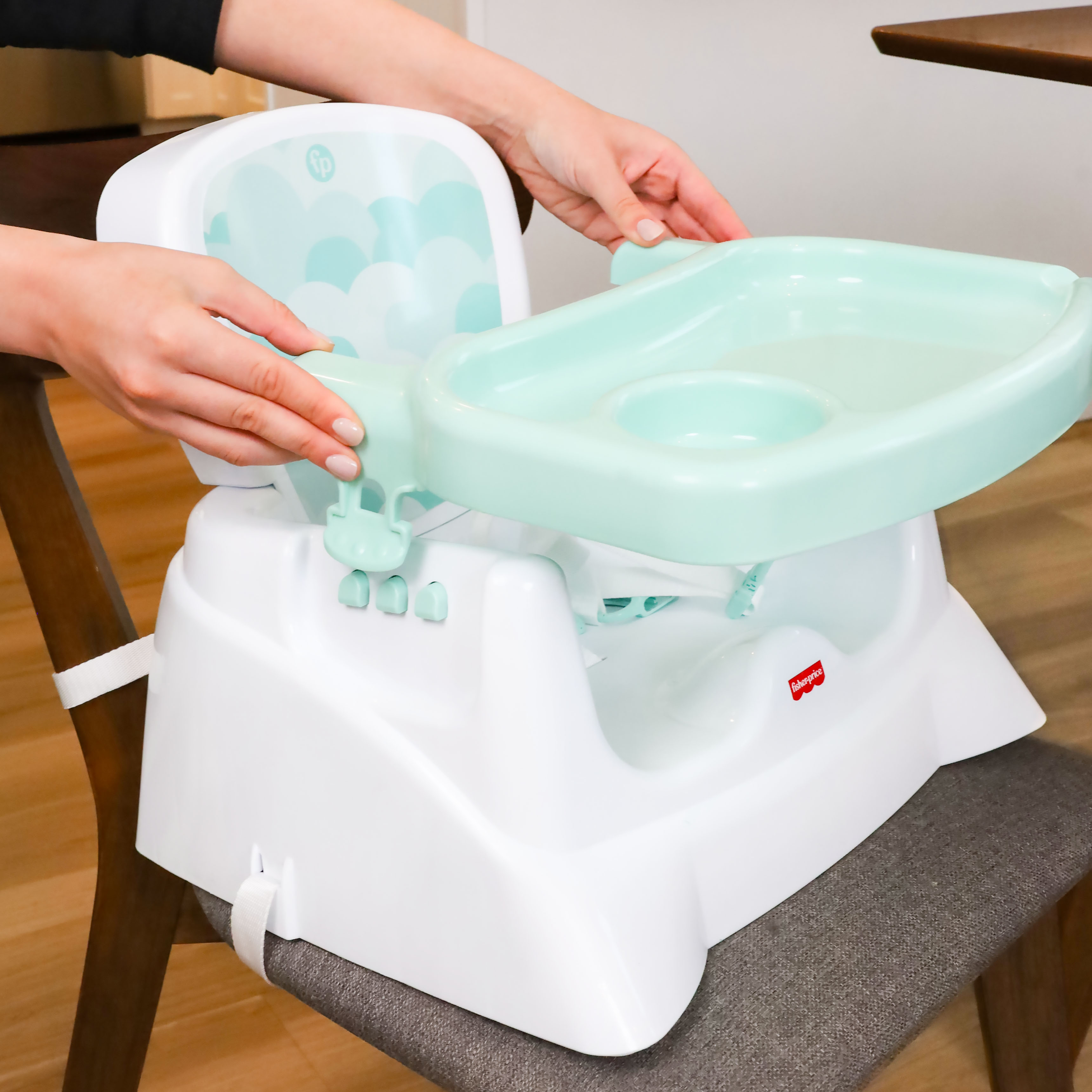 Fisher-Price Toddler Feeding Booster Seat with Adjustable Tray for Ages 1 and up