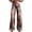 B, variant on Women Retro Casual Pants Mid-rise Button Zipper Fly Wide Leg Long Trousers with Pockets Digital Floral Print Leisure Trousers Streetwear