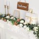 thumbnail image 4 of Xiao Hua Guirnalda de eucalipto artificial de 1,6 m, paquete de 2, con hojas de eucalipto de plata falsas, para decoración de pared, bodas, fiestas y hogares., 4 of 5
