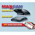 thumbnail image 1 of MaxxAir Ventilation Solutions Roof Vent 00-07000K MaxxFan Deluxe; Remote Control Powered Opening; For 14 Inch x 14 Inch Vent; With Fan; White, 1 of 2
