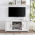 thumbnail image 3 of Bowery Hill 48" Rustic Low Profile TV Stand in Whitewash Finish, 3 of 15