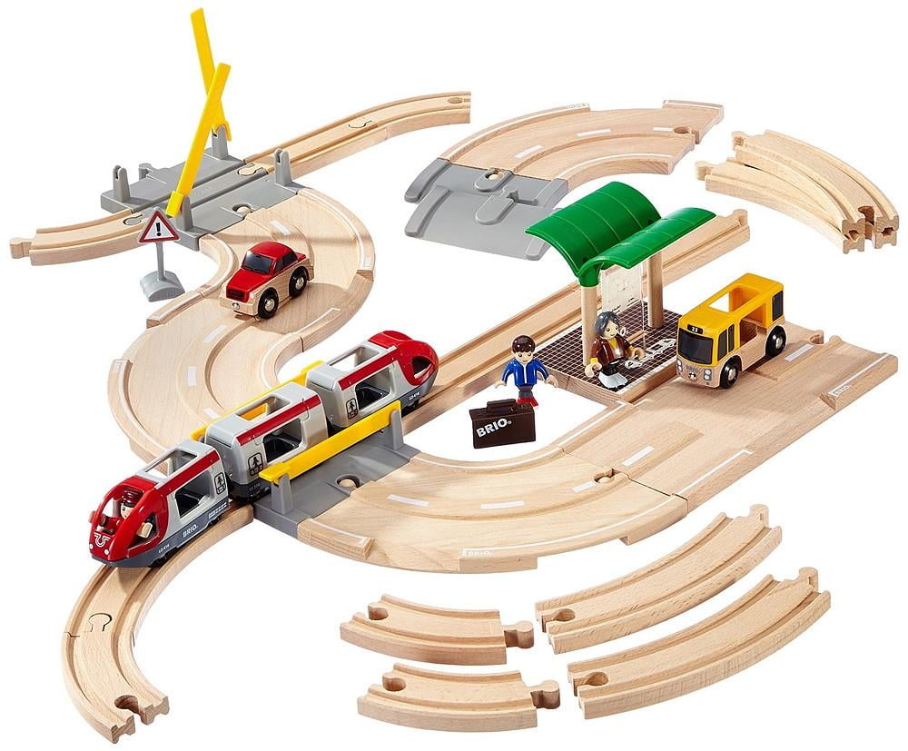 brio rail and road city set