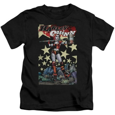 Juvenile: Harley Quinn- Roller Derby Girl Apparel Kids T-Shirt - (Best Roller Derby Uniforms)