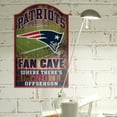 thumbnail image 2 of NFL New England Patriots Cave 11" x 17" Wood Sign, 2 of 2