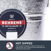 Behrens Metal Pail Galvanized 10 Qt