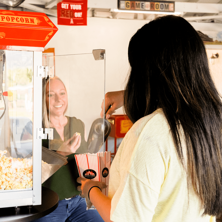 Funtime 4 oz Full-Size Hot Oil Popcorn Maker Machine with Cart