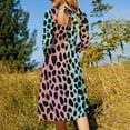 thumbnail image 5 of Cheetah Pattern Dress Summer Dresses Woman Street Style Big Size Casual Dress, 5 of 9