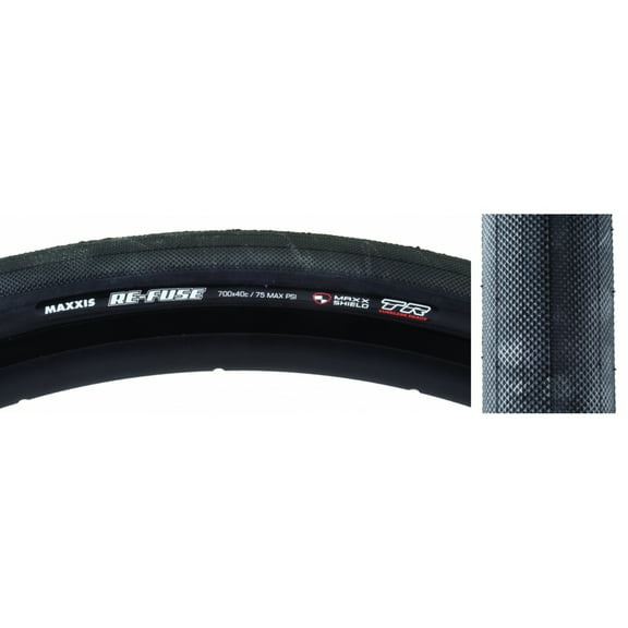 Maxxis Re-Fuse Tire - 700 x 40, Tubeless, Folding, Black, Dual, MaxxShield