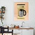 thumbnail image 3 of Stupell Industries Eclectic Disco Coffee Maker over Yellow White Framed Giclee Art, 24 x 30, by LISH Creative, 3 of 8