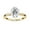 Yellow Gold, variant on AFFY Solitaire Engagement Rings for Women Center 8.5x6.5mm Oval and Round Lab Created Moissanite Wedding Anniversary Ring Jewelry Gift for Her in 10K Solid Rose Gold Size-10