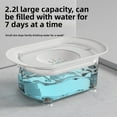 thumbnail image 4 of 70oz/2L No-Spill Dog Water Bowl – Large Capacity Slow Water Feeder & Spill-Proof Pet Water Dispenser for Dogs & Cats, Indoor/Outdoor/Travel Use, 4 of 9