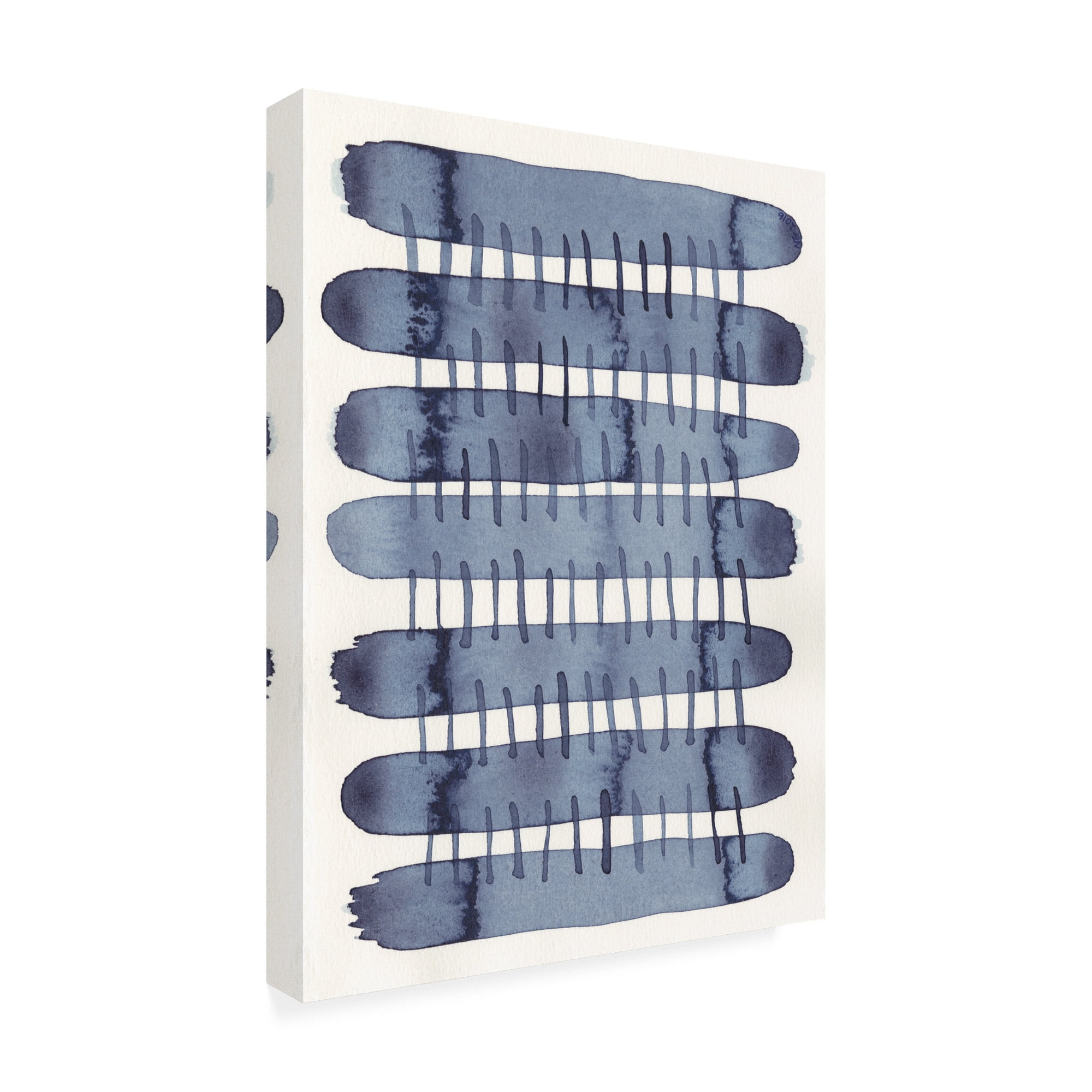 Trademark Fine Art 'Indigo Stitchy I' Canvas Art by Nikki Galapon