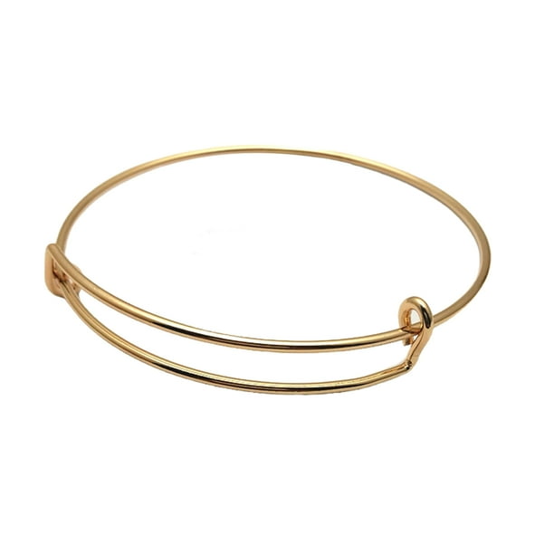 Sonducket Brazalete expandible ajustable Metal Estilo simple Adorno de mano Romántico Buenos accesorios para mujeres Niñas KC Gold Type3 NO3