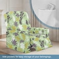 thumbnail image 3 of Kuiaobaty Floral Pattern Recliner Couch Cover with Side Pocket Breathable Reclining Sofa Slipcover Washable Reclining Slipcover Nonslip Recliner Chair Cover for Pets Kids, 3 of 8