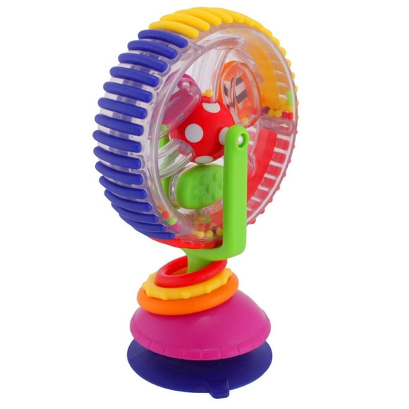 Juguete con bandeja para trona giratoria Sassy Wonder Wheel, a partir de 6 meses