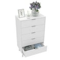 thumbnail image 6 of Polifurniture Victoria Modern 5 Drawer Wood Dresser, White, 6 of 9