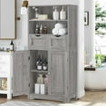 Tall Storage with 2 Drawers & Adjustable Shelves, Bathroom