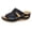 Black, variant on Summer Sandals For Women Slippers Indoor And Outdoor Wide Women's Multi-color Embroidered Sandals With Wedge Fish Mouth Platform Shoes