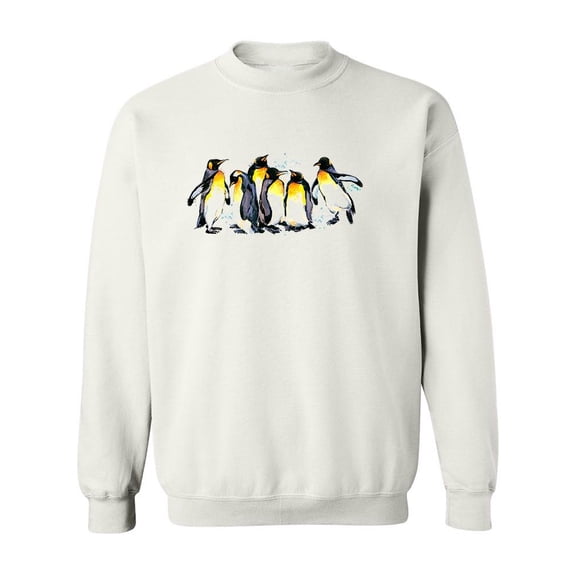 Emperor Penguin Design Sweatshirt Men -Image by Shutterstock, Male XX-Large