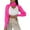 Hot Pink, variant on RMGVDSD Women's Turtleneck Shrug Sweater Long Sleeve Turtleneck Cutout Knitted Arm Warmer Cropped Sweaters Solid Color Casual Classic Soft Sweater /Khaki