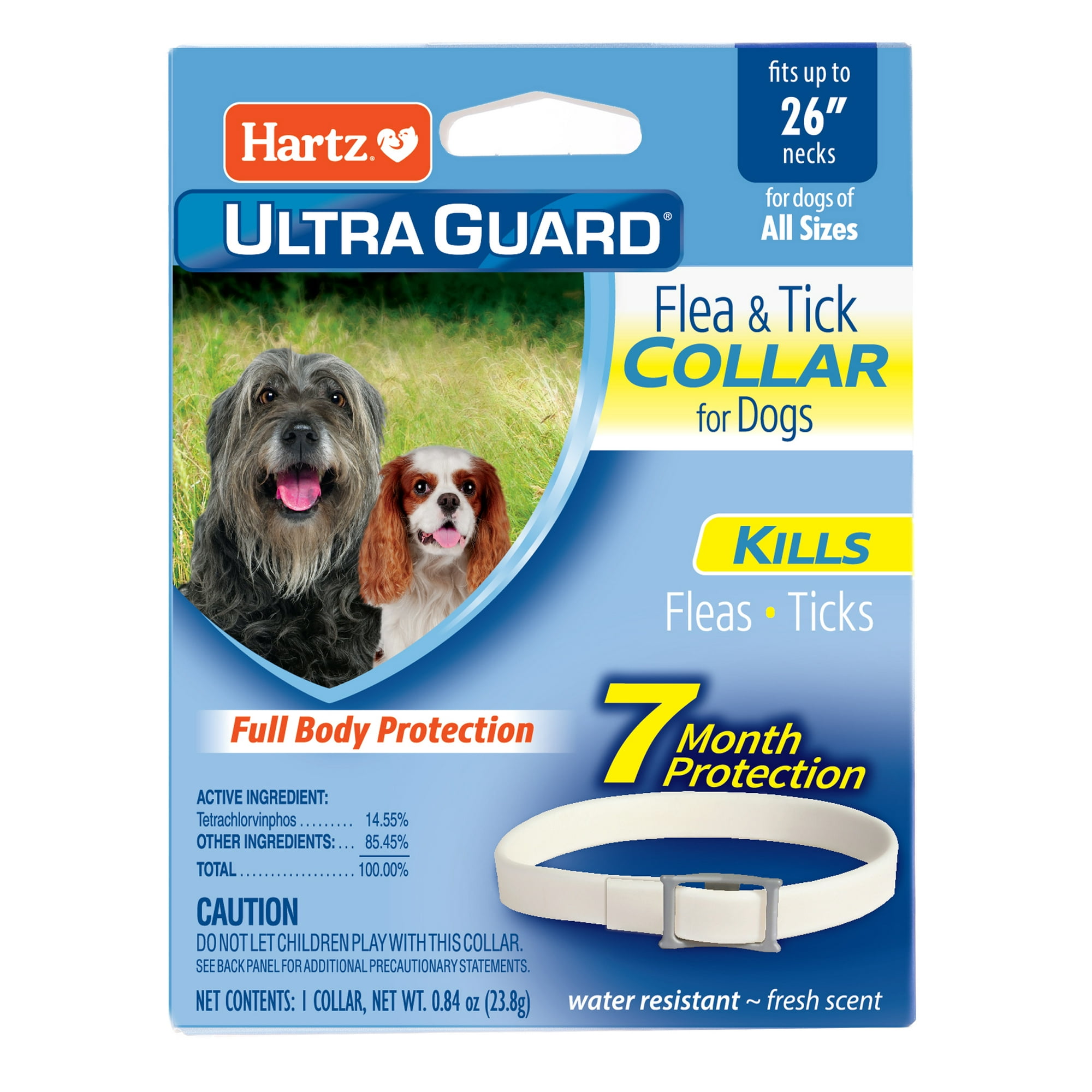 Hartz UltraGuard Flea & Tick Collar for Dogs and Puppies, 7 months Protection, 1ct