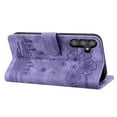 thumbnail image 6 of Nalacover for Samsung Galaxy S23 Wallet Case, Flower Cat Embossed Pattern Magnetic Premium PU Leather Soft Silicone Shockproof Cover with Card Slots Holder Kickstand Flip Folio Case,Purple, 6 of 8