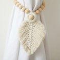 thumbnail image 3 of POINTERTECK [CLEARANCE]Wooden Bead Cotton Rope Hand-woven Curtain Curtain Strap Wooden Bead B Model, 3 of 6