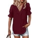 thumbnail image 1 of Minnieouse Blusa holgada para mujer, camisa bonita informal con flores, disfraz de vacaciones en la playa, fiesta de verano, Top fresco, Prendas para la parte del cuerpo rojo M, 1 of 6