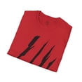 thumbnail image 4 of Effete Feline Claw Marks Scratch Unisex Softstyle T-Shirt, 4 of 12