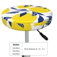 thumbnail image 4 of Bingfone14 Inch Padded Round Bar Stool Cover Cushion With Elastic Fabric Round Chair Seat - Tropical Lemon, 4 of 7
