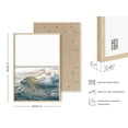 thumbnail image 3 of HAUS AND HUES Ocean Wall Art and Wave Poster - Ocean Wave Posters and Beach Art | Ocean Posters Wave Poster and Ocean Wall Decor Beachy Decorations Home Decor Waves Poster (24" x 36" Framed Beige), 3 of 6