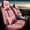 Pink, variant on Leadwolf 2PCs Front Car Seat Covers Leather for toyota for Corolla iM 2017-Present 2 Seats Airbag Compatible Waterproof Front Set Cushion Protector Black and Red