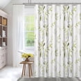 thumbnail image 2 of Mizhona Green Plants Shower Curtain,Rustic Botanical Waffle Shower Curtain,Bathroom Shower Curtains,72"x72", 2 of 5